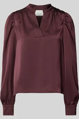 Neo Noir Bluzka o kroju regular fit z dekoltem w serek model ‘Rosslyn’