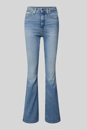 Calvin Klein Jeansy z poszerzaną nogawką o kroju skinny fit z 5 kieszeniami
