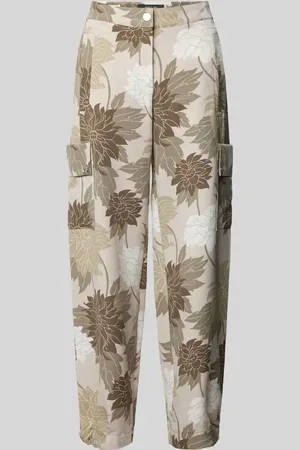 Marc Cain Spodnie cargo o kroju relaxed fit z wpuszczanymi kieszeniami