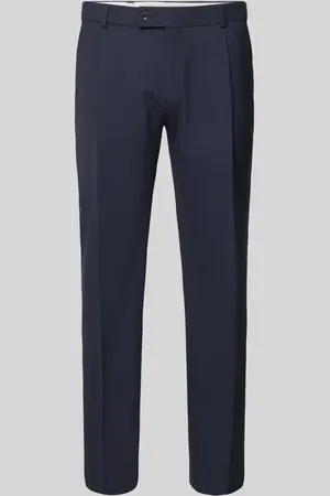 Club of Gents Spodnie do garnituru o kroju regular fit w kant model ‘Peter’