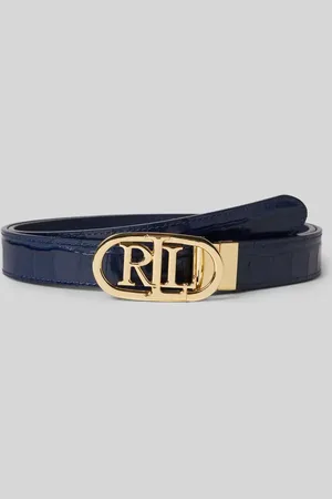 Ralph Lauren Pasek skórzany z aplikacją z logo