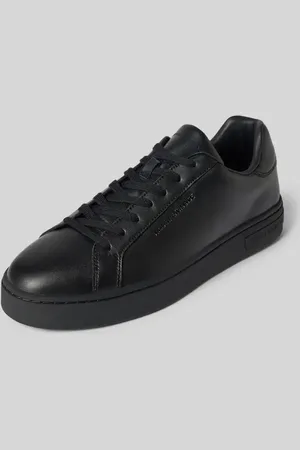 Armani Exchange Sneakersy skórzane z wytłoczonym logo model ‘ACTION’