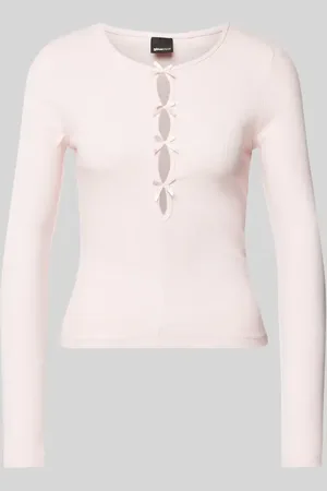 Gina Tricot Bluzka z długim rękawem i wiązanymi detalami