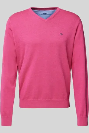 Fynch-Hatton Sweter z dzianiny z wyhaftowanym logo