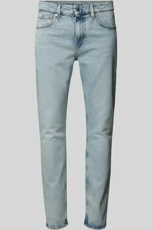 Calvin Klein Jeansy o kroju slim tapered fit z detalem z logo