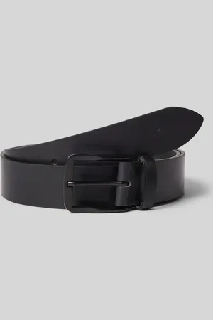 Calvin Klein Pasek ze skóry bawolej ze sprzączką
