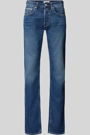 Replay Jeansy o kroju straight fit z 5 kieszeniami model ‘Grover’