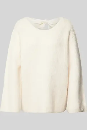 Gina Tricot Sweter z dzianiny z rozkloszowanymi rękawami