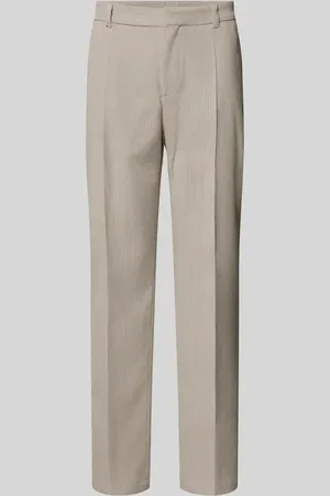 HUGO BOSS Chinosy o kroju tapered fit w kant model ‘Genius’