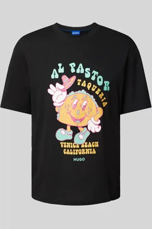 Hugo Blue T-shirt z nadrukowanym motywem