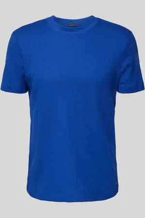 JOOP! T-shirt z prążkowanym, okrągłym dekoltem model ‘Brandon’