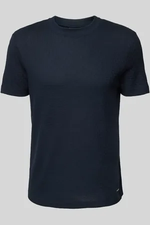 JOOP! T-shirt z prążkowanym, okrągłym dekoltem model ‘Brandon’