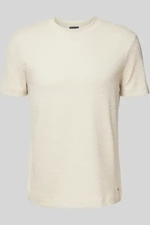 JOOP! T-shirt z prążkowanym, okrągłym dekoltem model ‘Brandon’