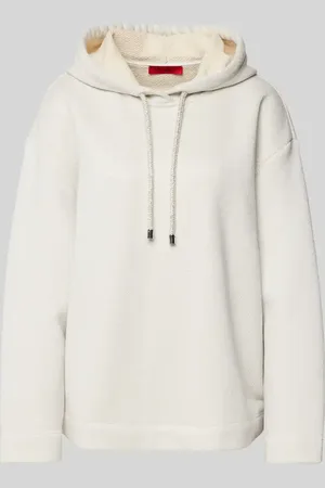 Max&Co. Bluza z kapturem i obniżonymi ramionami model ‘FIORIRE’
