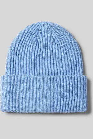 Pieces® Czapka beanie z prążowanej dzianiny z brzegiem model ‘HEXO’