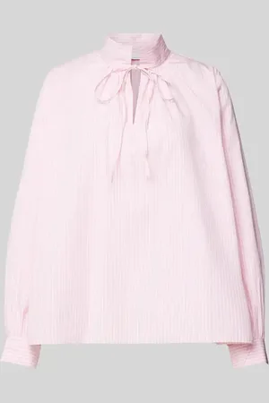 Rich & Royal Bluzka o kroju regular fit z wiązanym detalem