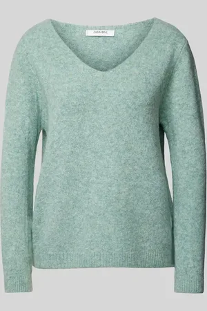 Zabaione Sweter z dzianiny z prążkowanymi wykończeniami
