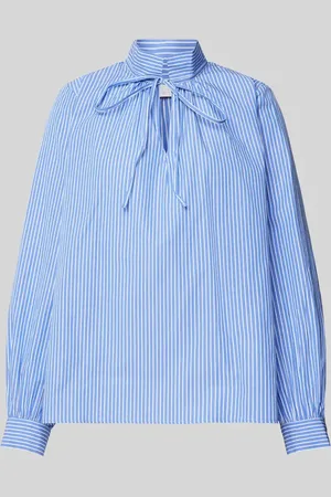 Rich & Royal Bluzka o kroju regular fit z wiązanym detalem