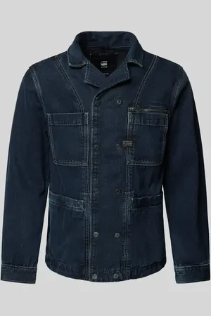 G-Star Kurtka jeansowa z naszywką z logo model ‘Correct’