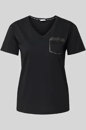 Liu Jo T-shirt z obszyciem z kamieni stras