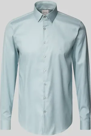Calvin Klein Koszula biznesowa o kroju regular fit z wyhaftowanym logo model ‘Bari’