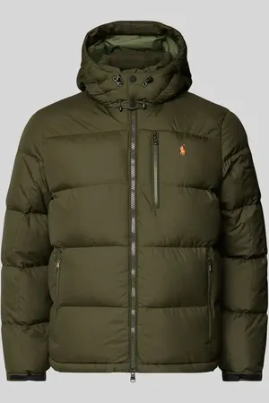 Ralph Lauren Pikowana kurtka z wyhaftowanym logo