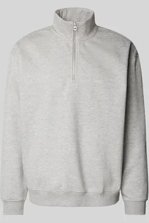 Weekday Bluza o kroju relaxed fit z krótkim zamkiem błyskawicznym