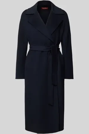 Max Mara Płaszcz wełniany z kołnierzem z połami i domieszką kaszmiru model ‘CLES’