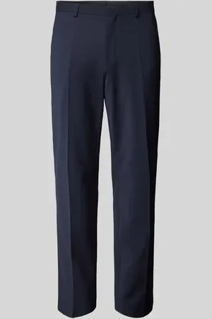 HUGO BOSS Spodnie do garnituru z mieszanki żywej wełny model ‘Hesten’
