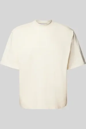 Carlo Colucci T-shirt o kroju oversized z nadrukiem z logo