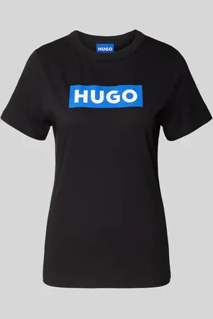 Hugo Blue T-shirt z nadrukiem z logo