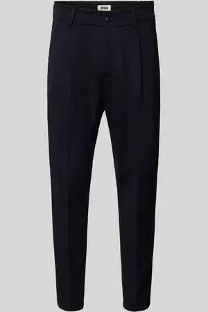 Drykorn Spodnie z zakładkami w pasie o skróconym kroju tapered fit model ‘CHASY’
