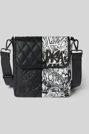 Sprayground Torba na ramię z fakturowanym wzorem model ‘HALF GRAF’