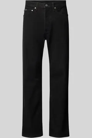 Calvin Klein Jeansy o kroju straight fit z detalem z logo