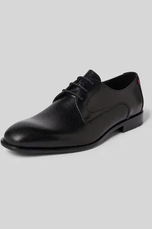 Lloyd Buty derby skórzane z fakturowanym wzorem model ‘RAPPORT’