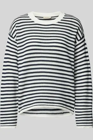 Freequent Sweter z dzianiny z prążkowanymi wykończeniami model ‘Domo’