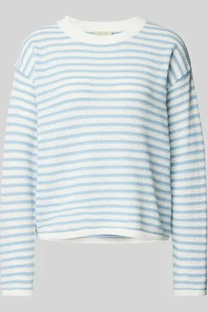Freequent Sweter z dzianiny z prążkowanymi wykończeniami model ‘Domo’