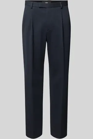 Cinque Spodnie do garnituru o kroju tapered fit z zakładkami w pasie model ‘Servo’