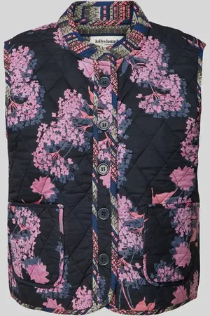 Lollys Laundry Kamizelka pikowana z nakładanymi kieszeniami model ‘Cairo’