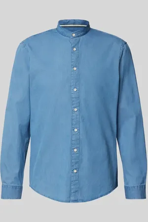 Jake*s Koszula jeansowa o kroju casual fit ze stójką