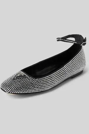 Guess Baleriny z obszyciem kamieniami stras model ‘LEVVISE’