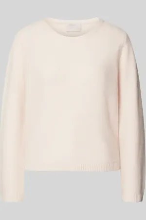 Hemisphere Sweter z dzianiny z prążkowanymi wykończeniami