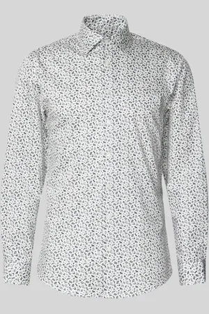 SELECTED Koszula casualowa o kroju slim fit z kołnierzykiem typu kent