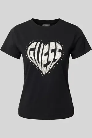 Guess T-shirt z detalem z logo model ‘JULIA’