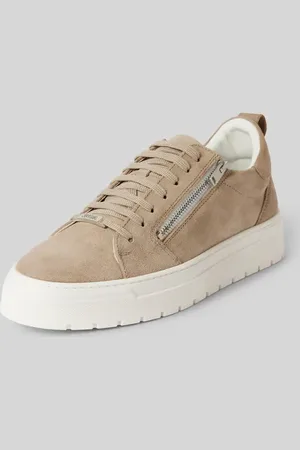 Antony Morato Sneakersy ze skóry z ozdobnym zamkiem błyskawicznym