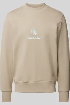Calvin Klein Bluza z czystej bawełny ze stójką
