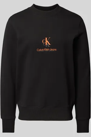 Calvin Klein Bluza z czystej bawełny ze stójką