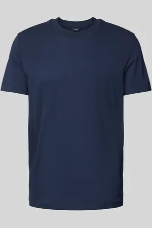 JOOP! T-shirt z prążkowanym, okrągłym dekoltem model ‘Carlon’