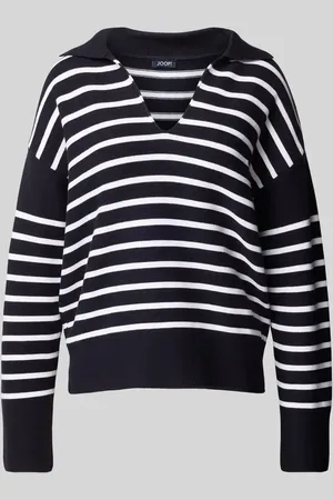 JOOP! Sweter z dzianiny z dekoltem w serek