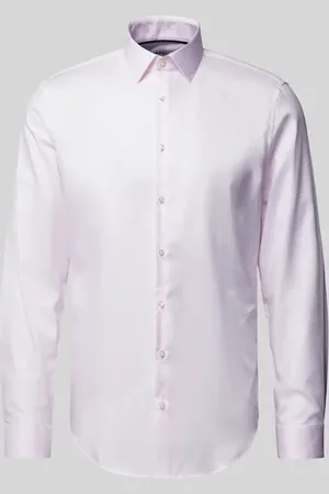 Jake*s Koszula biznesowa o kroju slim fit z kołnierzykiem typu kent
